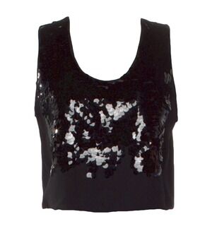 Sonia Rykiel Payette Scoop Neck Sleeveless Crop Top